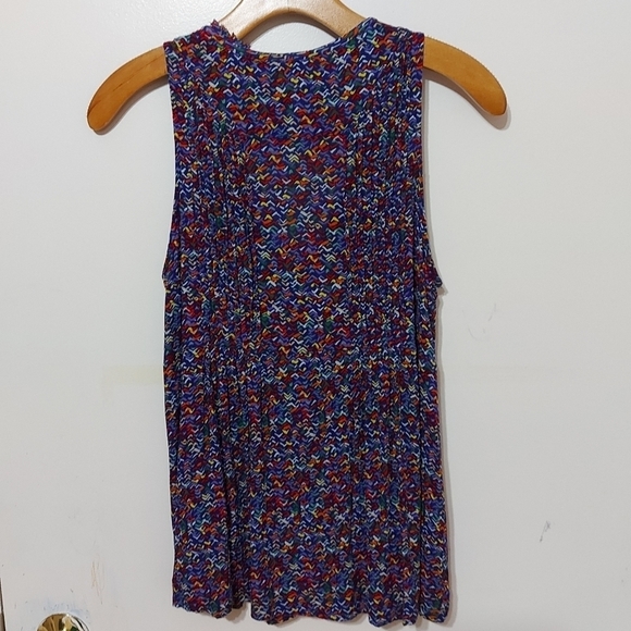 Maeve Anthropologie Lila Pintuck Confetti Tank - Picture 6 of 11